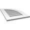 Ekena Millwork Quarter Round Top Right Surface Mount PVC Gable Vent w/ 3-1/2"W x 1"P Standard Frame, 18"W x 28"H GVPQR18X2801SF - alternate 5